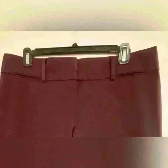 Ann Taylor Loft Marisa Trouser Burgundy size 8 - Picture 4 of 5